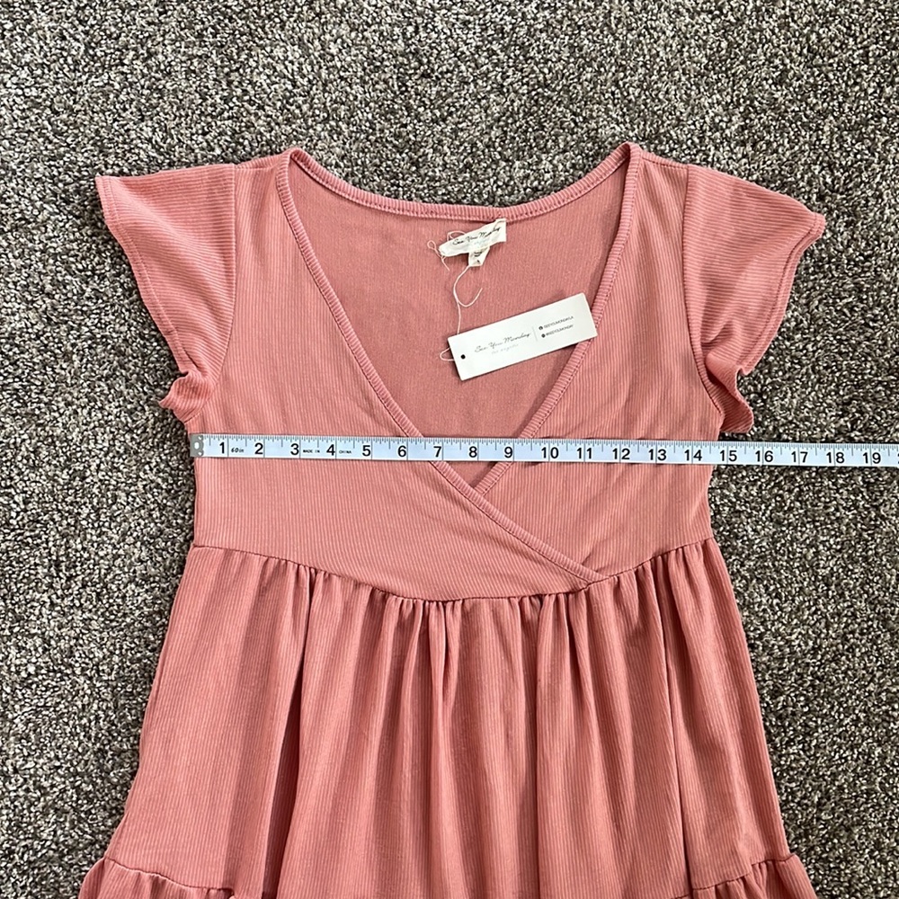 See You Monday NWT pink babydoll dress - Picture 7 of 10